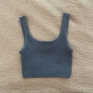 ARITZIA WILFRED cropped merino wool tank top
